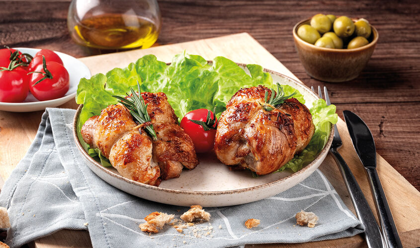  - Ataditos de pollo con jamón