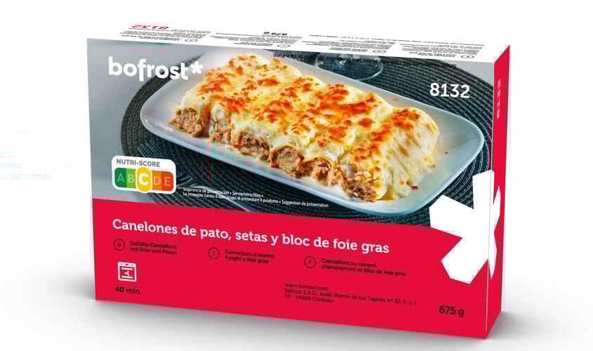 Pasta - Canelones de pato, setas y foie