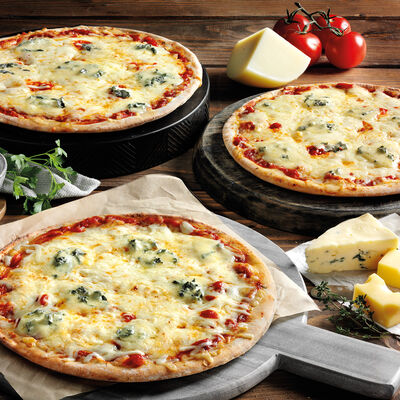 Pizzas - Pizza 4 quesos (3 unidades)
