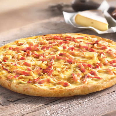 Pizzas - Pizza carbonara con queso francés 