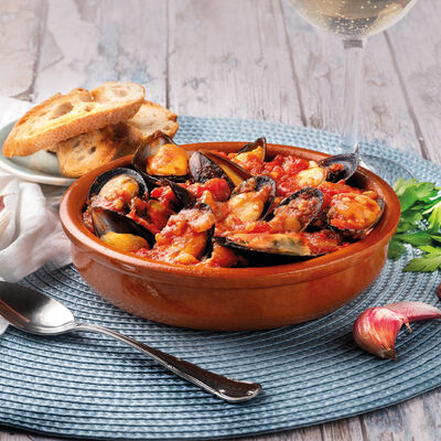 Marisco y Cefalópodo - Mejillones a la provenzal