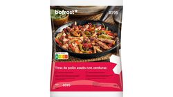 Salteados de verduras - Tiras de pollo asado con verduras