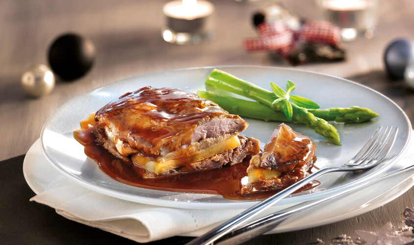 Carne - Milhojas de Solomillo con Foie