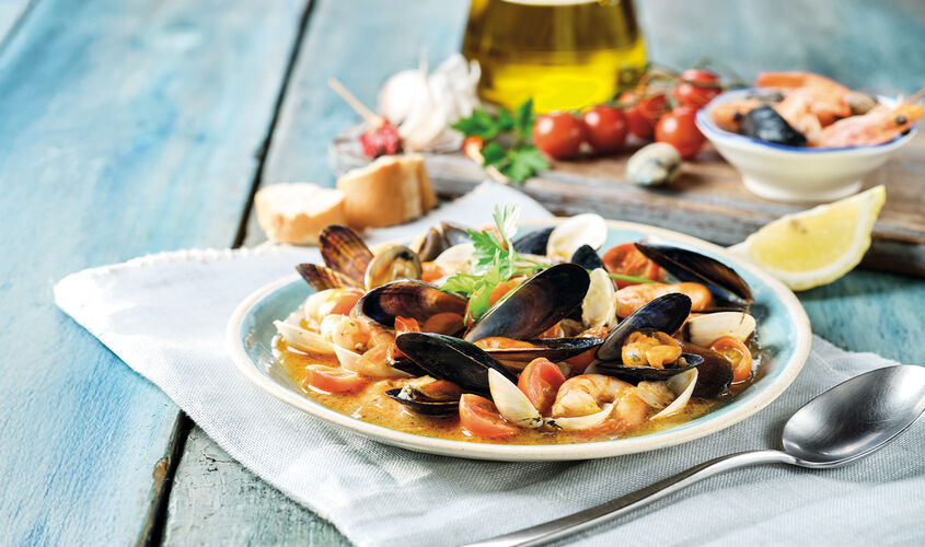 Marisco y Cefal&oacute;podo - Cazuela de marisco