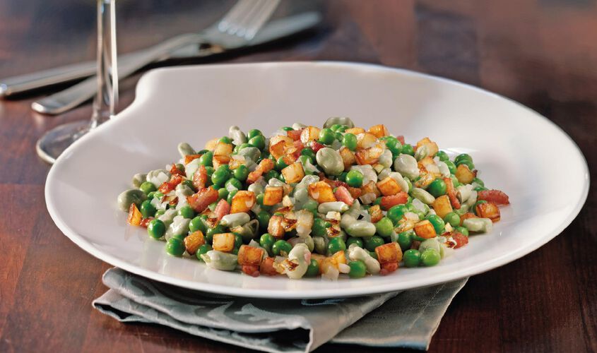 Salteados de verduras - Saltat de favetes