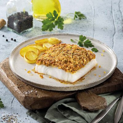 Preparado - Abadejo con crujiente a las finas hierbas