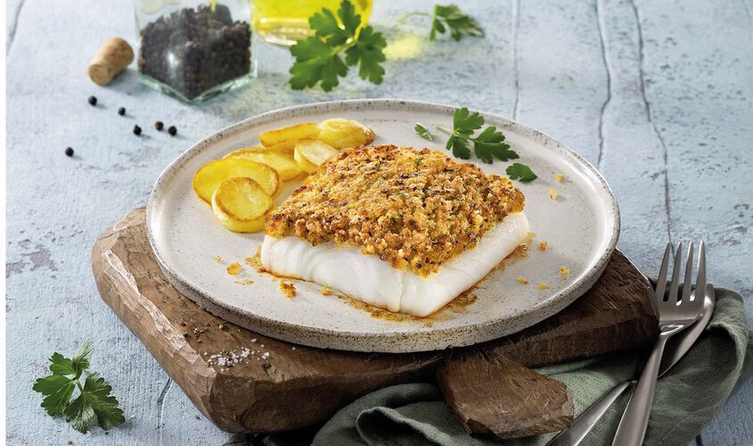 Preparado - Abadejo con crujiente a las finas hierbas