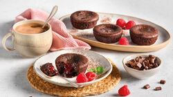 Pasteler&iacute;a - Volc&agrave; de xocolata i gerds