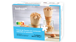 Contenido reducido en azúcares - Conos de Turrón reducido en azúcares