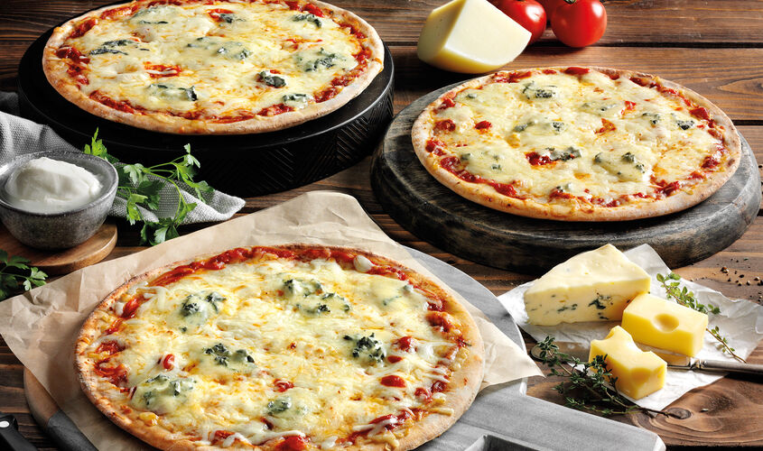 Pizzas - Pizza 4 quesos (3 unidades)
