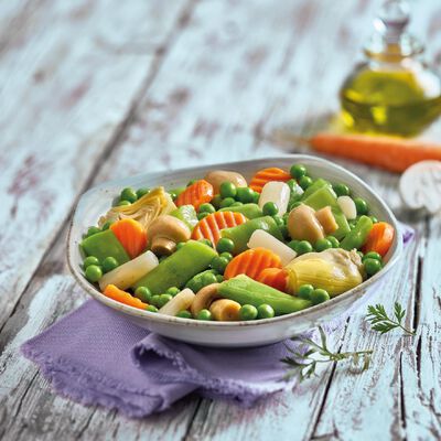 Mezcla de verduras y arroces - Menestra de la huerta