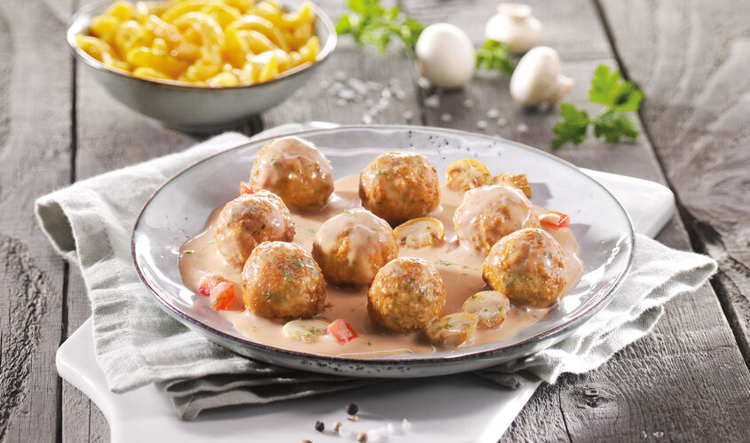 Carne - Mandonguilles en salsa de xampinyons