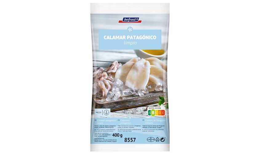 Marisco y Cefal&oacute;podo - Calamar patag&oacute;nico limpio