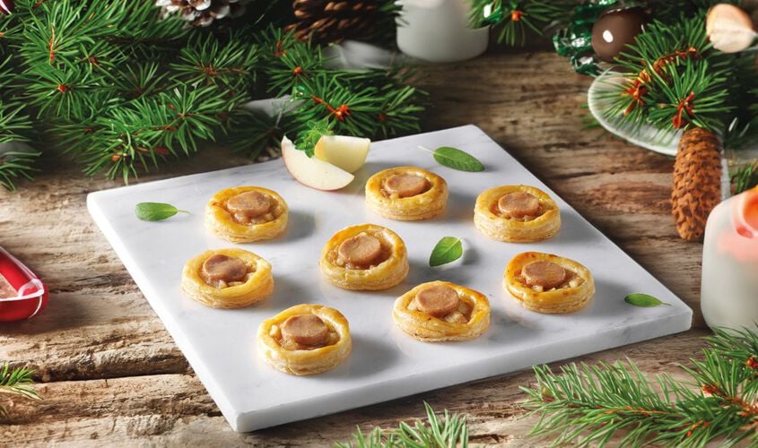 Especialidades - Tartaletes amb foie gras (sobre compota de poma)