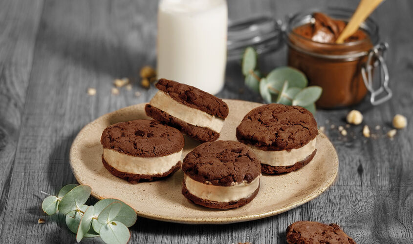 Conos y Sándwiches - Xoco Cookie & Avellana