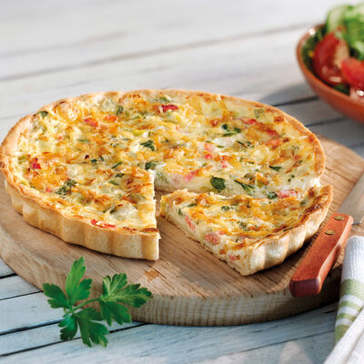 Especialidades - Quiche de porro amb bac&oacute;