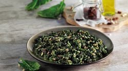 Salteados de verduras - Salteado de espinacas con pasas y piñones