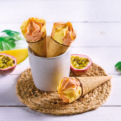 Conos y Sándwiches - Cornets Mango-Maracujà