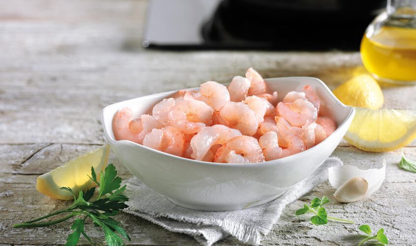 Marisco y Cefalópodo - Gamba pelada, cuita