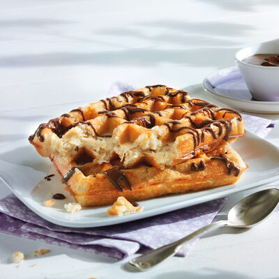 Pastelería - Gofres (con crema al cacao)