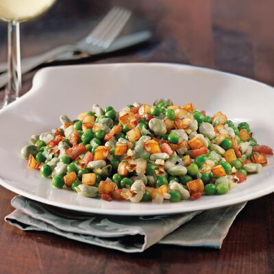 Salteados de verduras - Saltat de favetes