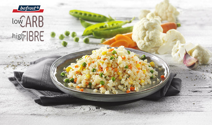 Salteados de verduras - Arroz de coliflor 