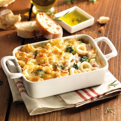 Pasta - Gratinat de pasta amb br&ograve;coli