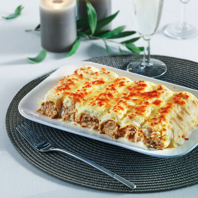 Pasta - Canelones de pato, setas y foie