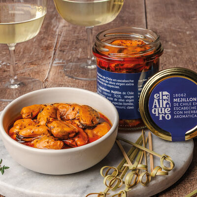 Conservas - Mejill&oacute;n de Chile en escabeche con hierbas arom&aacute;ticas