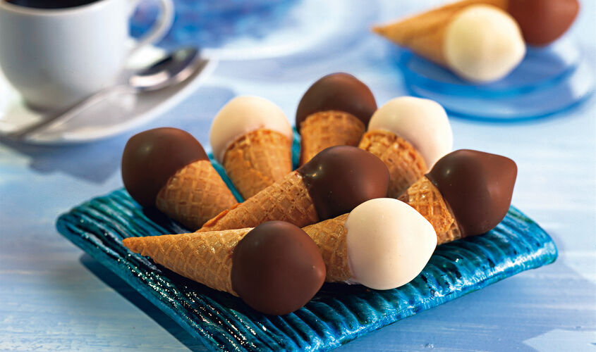 Conos y S&aacute;ndwiches - Mini Cornets Black & White