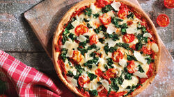 Pizzas - Pizza de espinacas y queso Grana Padano