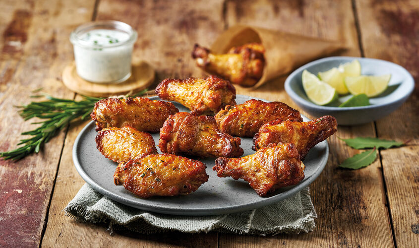 Carne - Alitas de pollo mediterráneas