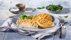 Salm&oacute;n - Salm&oacute;n en hojaldre con espinacas