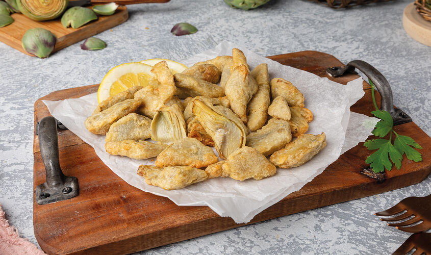 Preparada - Alcachofas en tempura