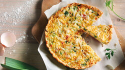 Especialidades - Quiche de porro amb bac&oacute;