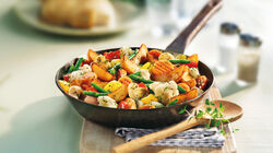 Salteados de verduras - Sart&eacute;n de verduras y patatas