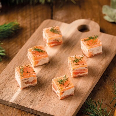 Preparado - Milhojitas de salm&oacute;n y queso