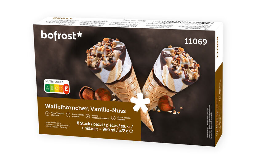 Conos y Sándwiches - Cornets Vainilla-Avellana