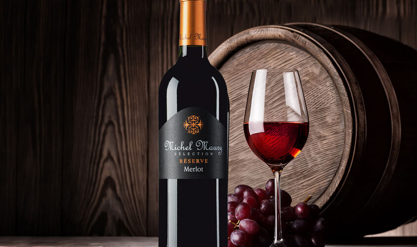 Bebidas - Michel Maury Merlot Réserve 2020, Pays d¿Oc IGP