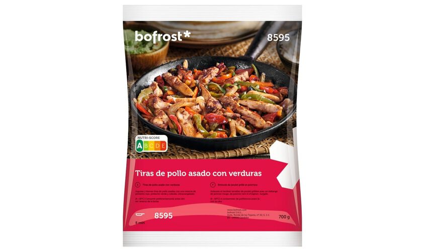 Salteados de verduras - Tiras de pollo asado con verduras