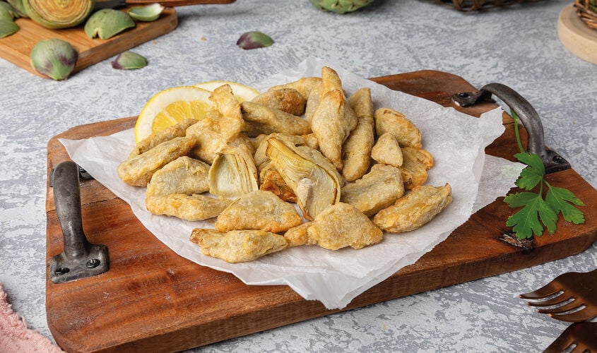 Preparada - Alcachofas en tempura