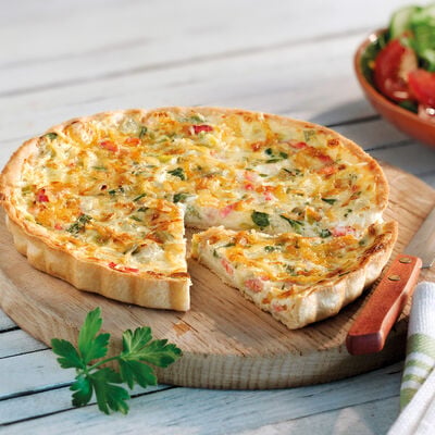 Especialidades - Quiche de porro amb bac&oacute;