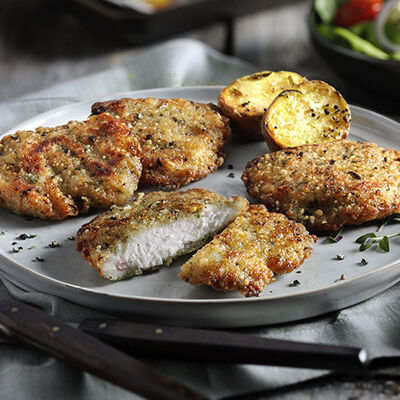 Carne - Mini escalopes a las finas hierbas
