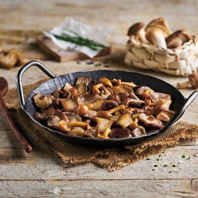 Salteados de verduras - Remenat de bolets