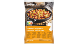  - Saltat de patates amb mini salsitxes