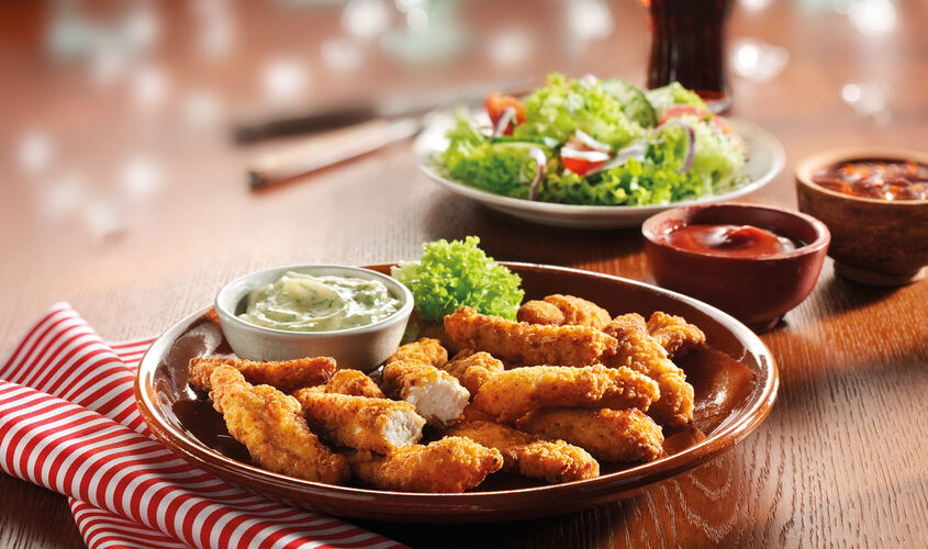 Carne - Fingers de pollo al estilo americano