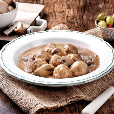  - Alb&oacute;ndigas en salsa de champi&ntilde;ones