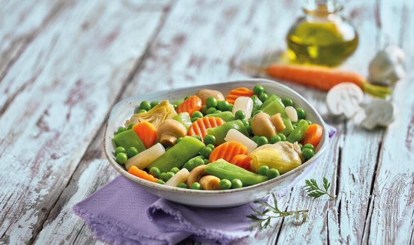 Mezcla de verduras y arroces - Menestra de la huerta