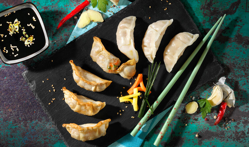 Asia - Gyozas con gamb&oacute;n&nbsp;
