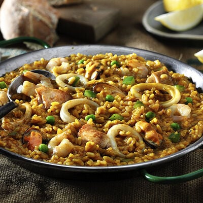 Mezcla de verduras y arroces - Paella Mixta